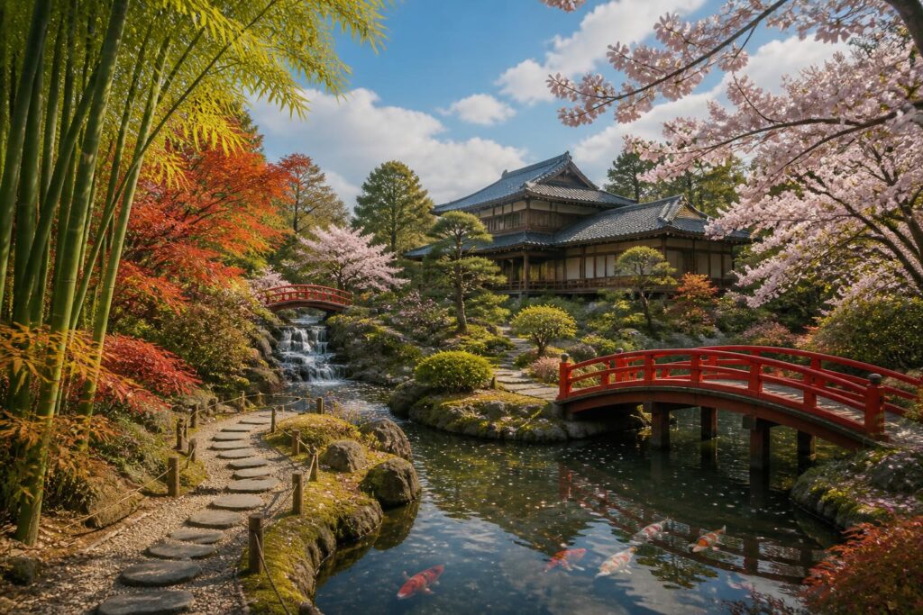 découvrez le parc oriental de maulévrier, le plus grand jardin japonais d'europe, pour une immersion unique au cœur d'un havre de paix et de beauté exotique.