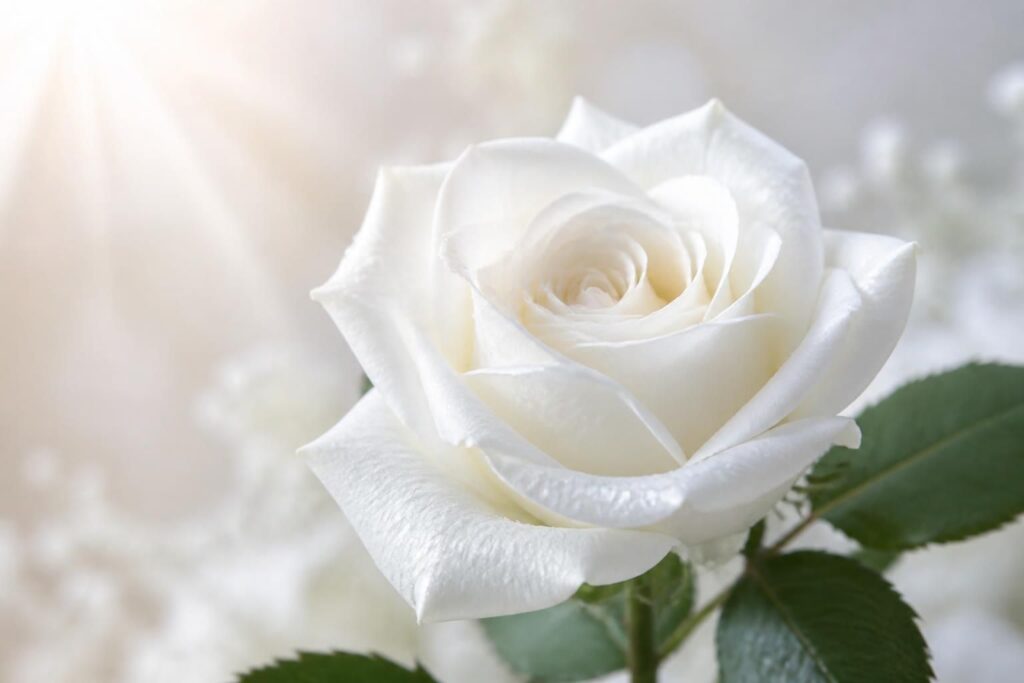 Rose blanche : symboles et significations d’une fleur aux multiples messages