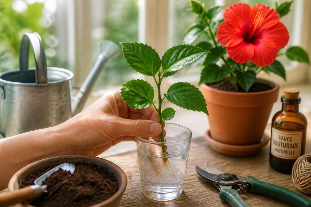 découvrez nos astuces naturelles pour réussir la bouture d'hibiscus facilement et faire pousser de magnifiques plantes chez vous.
