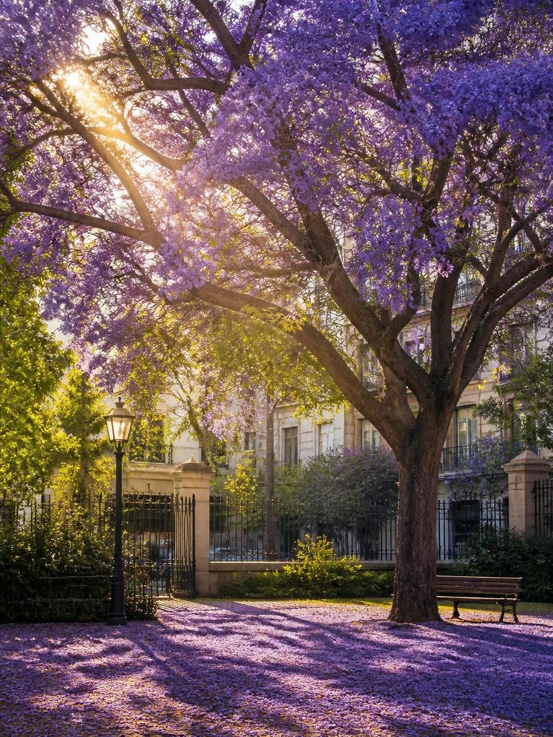 découvrez comment le jacaranda, avec ses magnifiques fleurs violettes, embellit et transforme les jardins urbains en véritables havres de paix colorés.