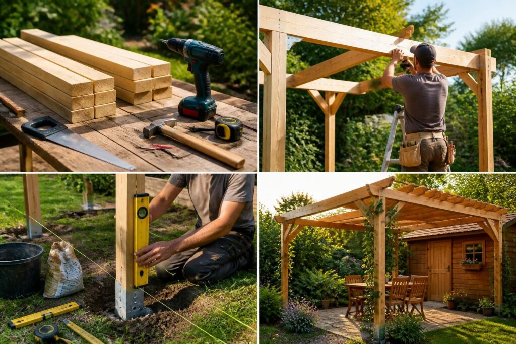 découvrez les étapes clés pour fabriquer une pergola en bois maison et créer un abri élégant et durable dans votre jardin.