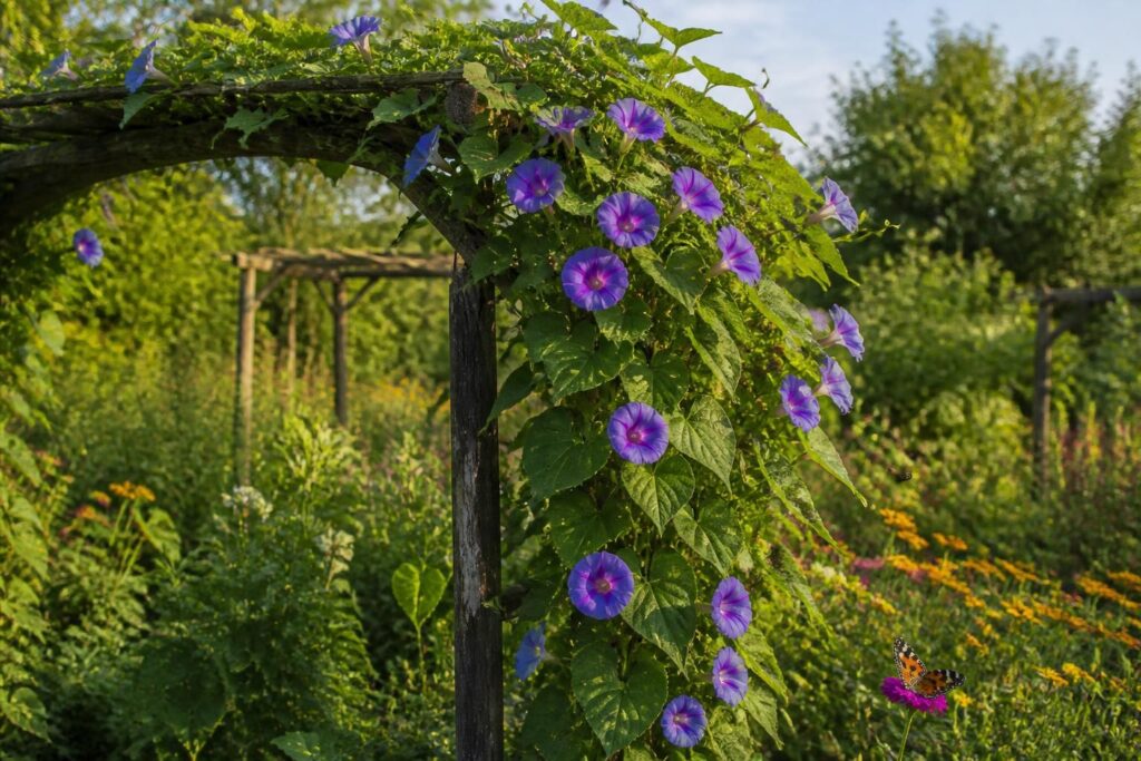 découvrez comment intégrer l'ipomée vivace, une plante grimpante aux fleurs colorées, dans votre jardin écologique pour favoriser la biodiversité et embellir votre espace naturel.