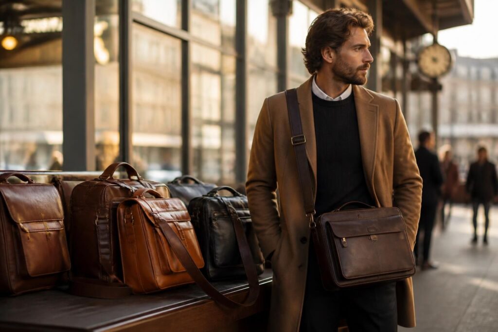 Lancaster sac homme : modèles cuir et bandoulière pour voyages et quotidien