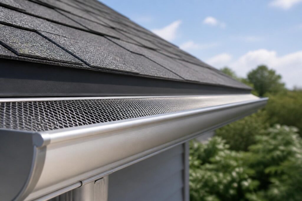 découvrez notre grillage gouttière en aluminium, alliant protection efficace et grille parfaitement adaptée pour éviter feuilles et débris, assurant ainsi un bon drainage.