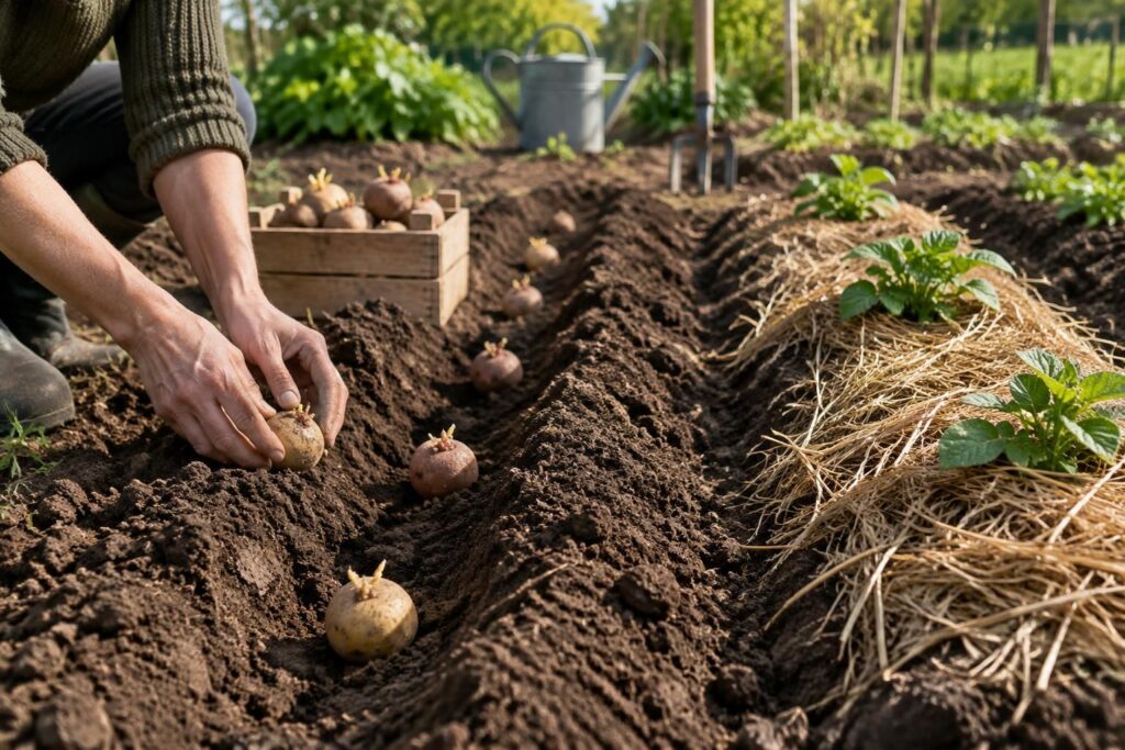 Quand planter des pommes de terre : conseils selon variétés et méthode